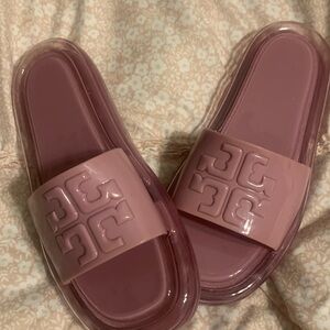 Ladies Tory Burch Bubble Pool Slides